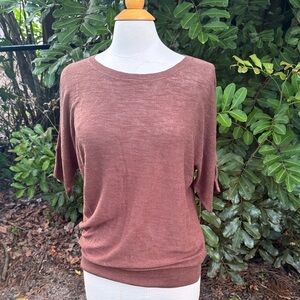 Market & Spruce Linen blend dolman sleeve sweater top, NWT, size small